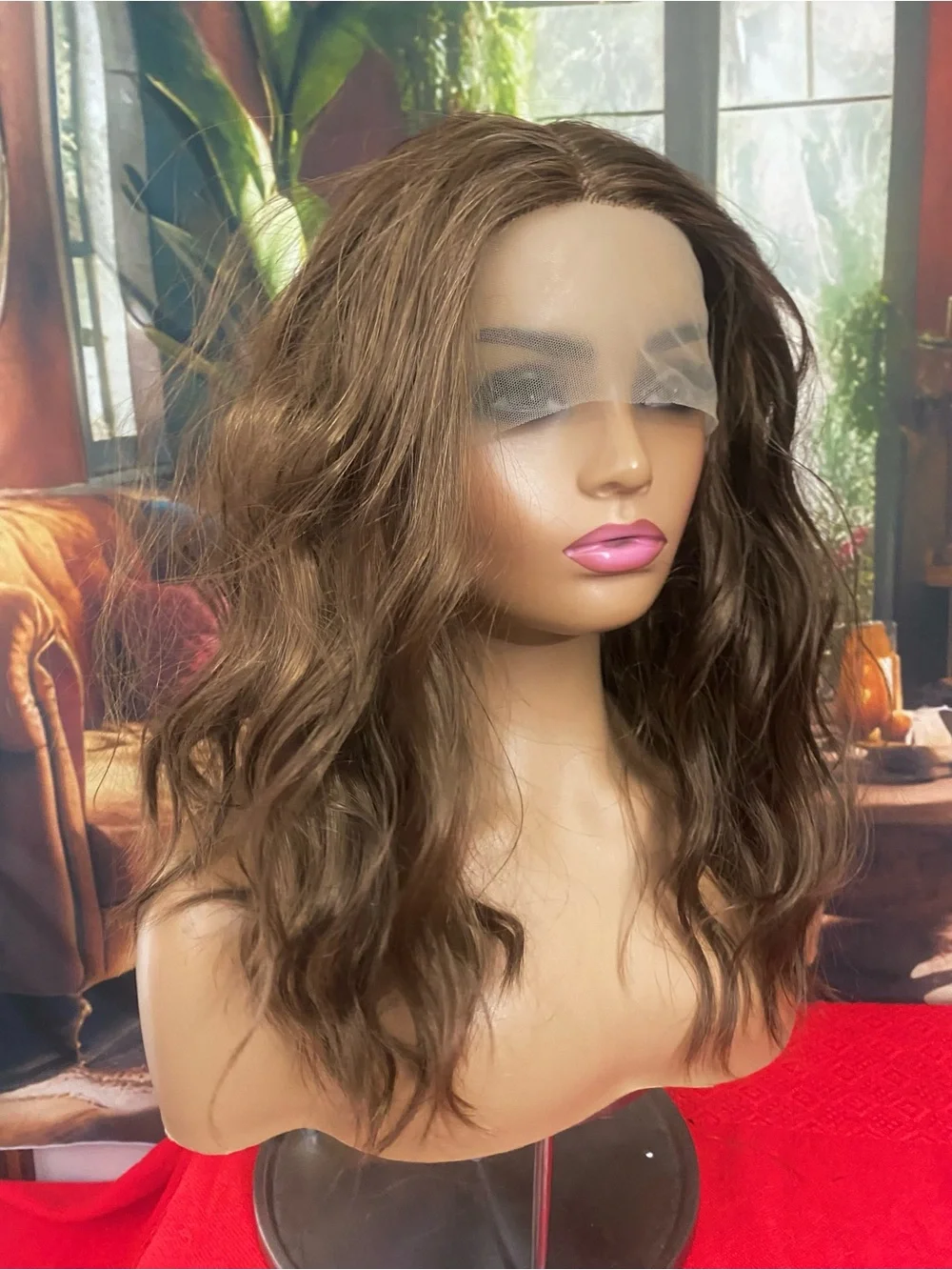 CLEARANCE Wavy Lace Front Wig - Brown